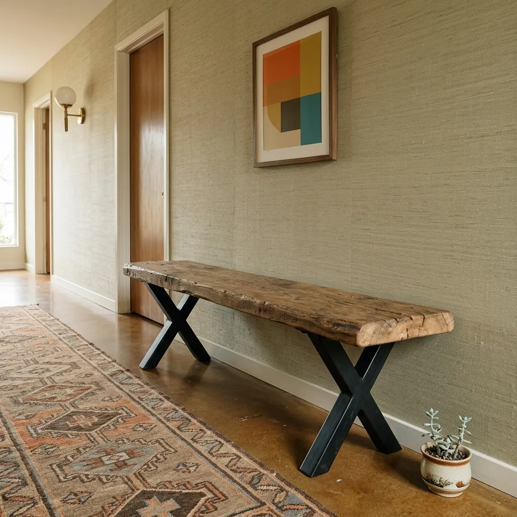 Farmhouse Solid Wood Dining Bench - view 3