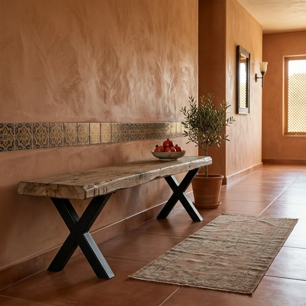 Farmhouse Solid Wood Dining Bench - view 5