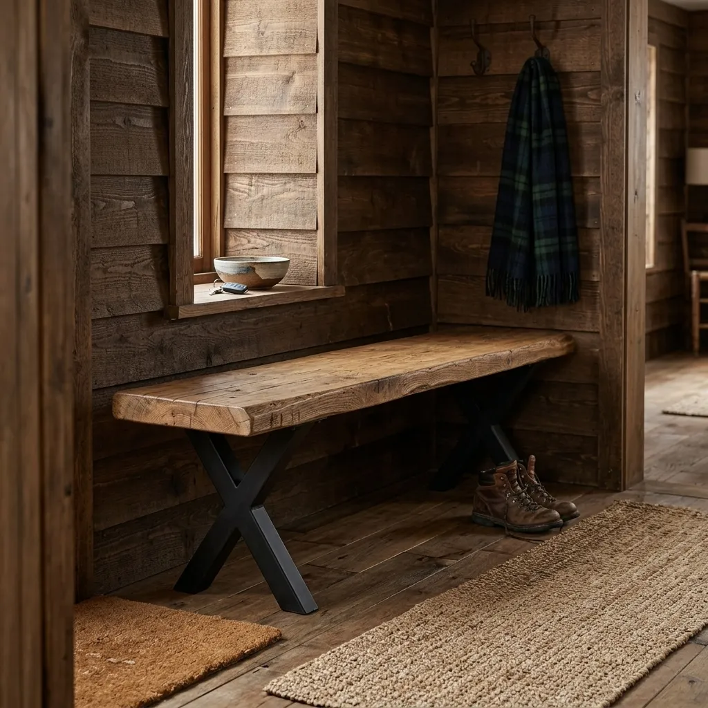 Farmhouse Solid Wood Dining Bench - view 6