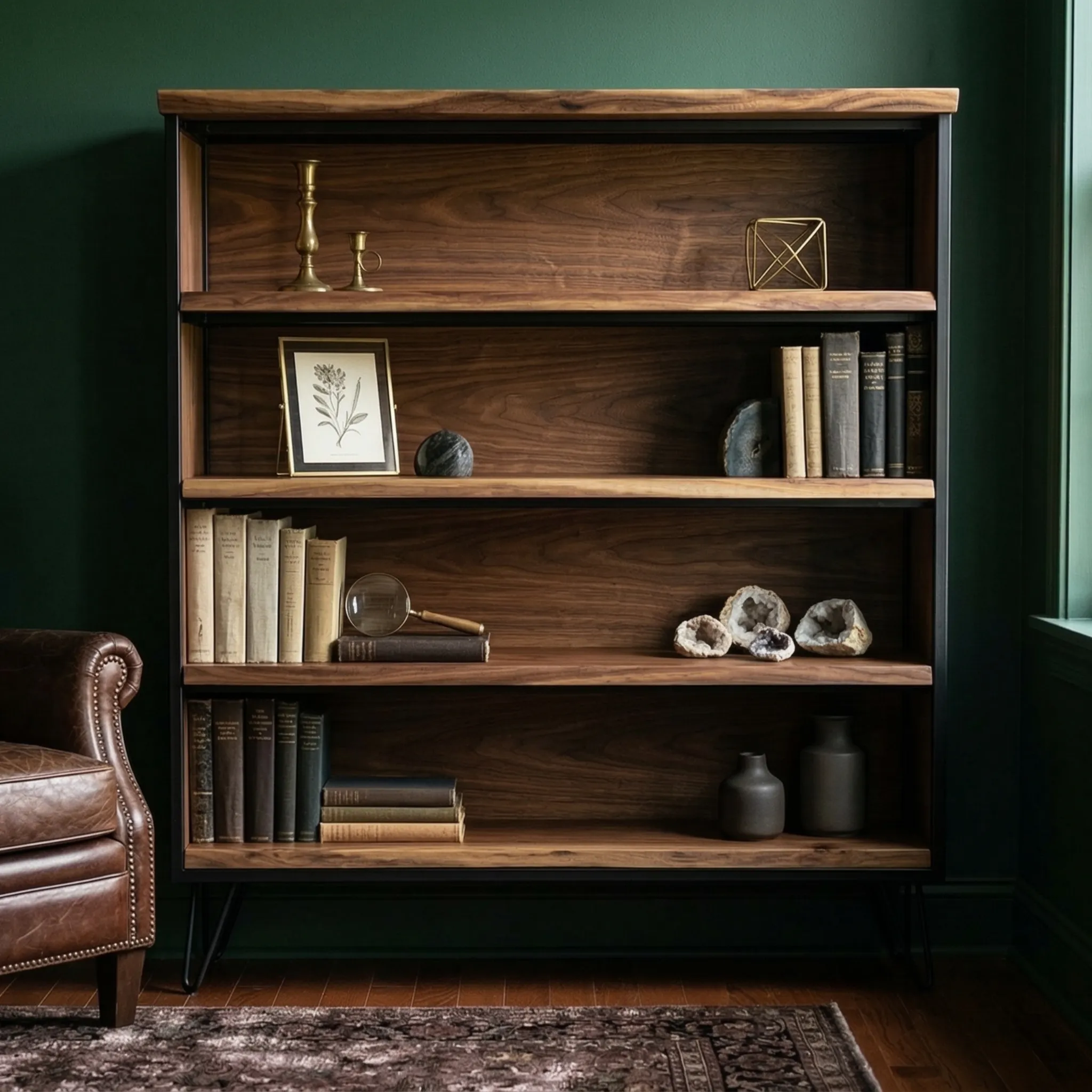 Wide Solid Wood Display Shelf - view 5