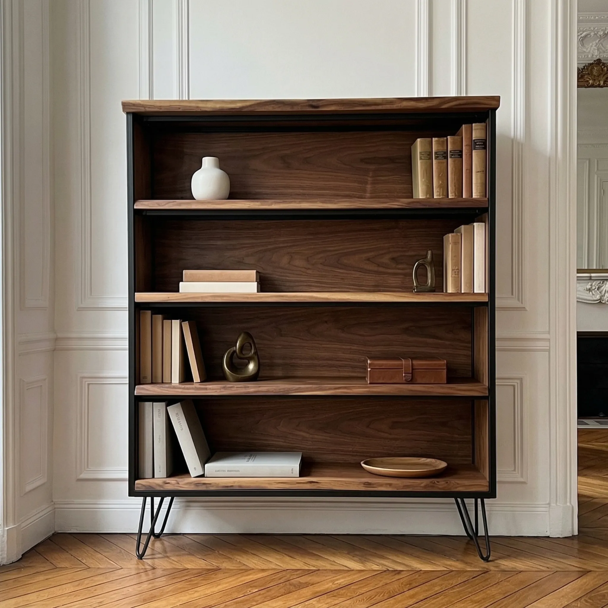 Wide Solid Wood Display Shelf - view 7