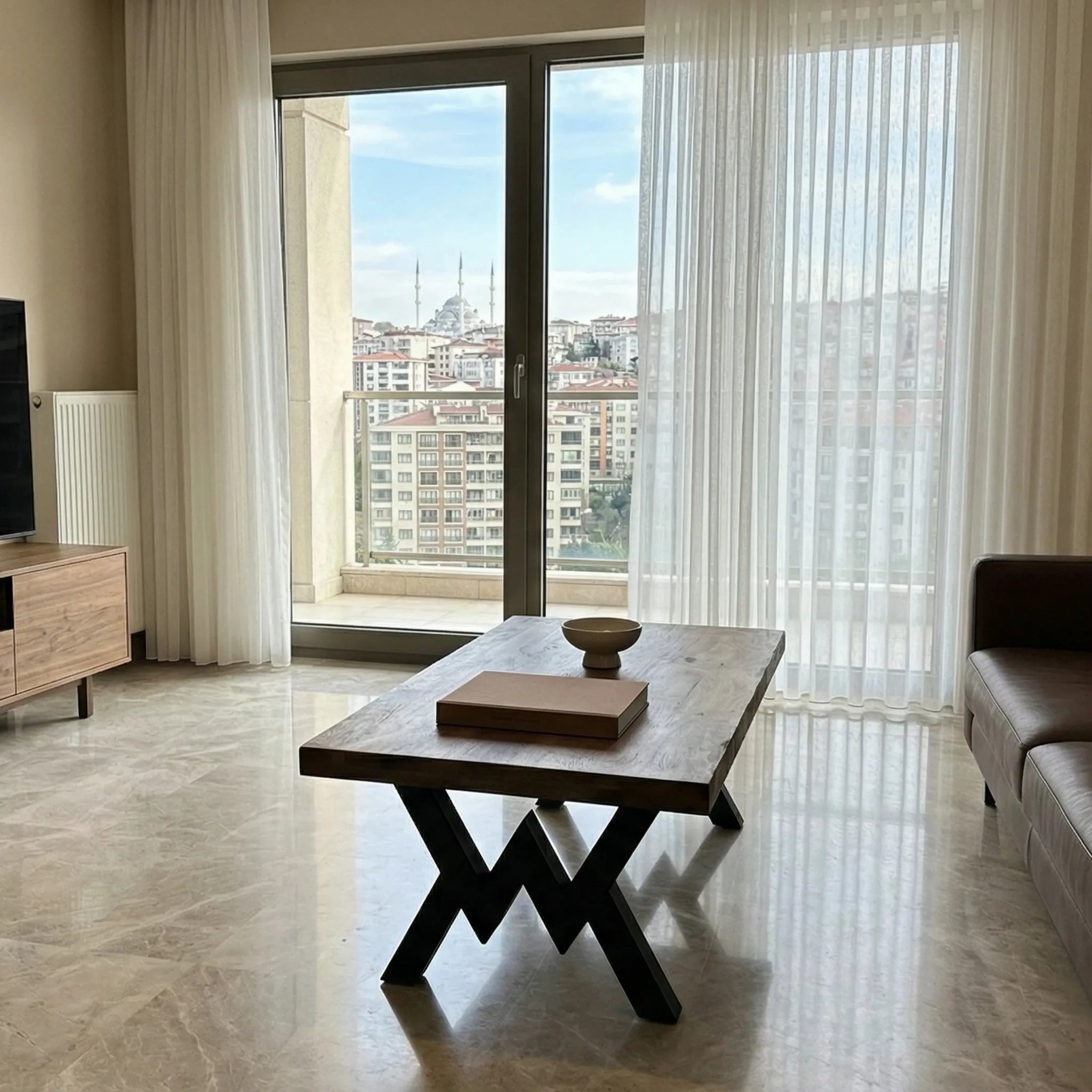 Natural Edge Wood Coffee Table - view 8