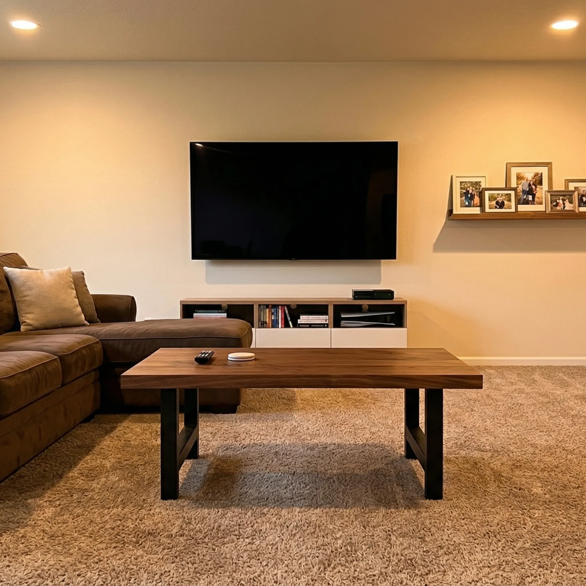 Round Solid Wood Coffee Table - view 5