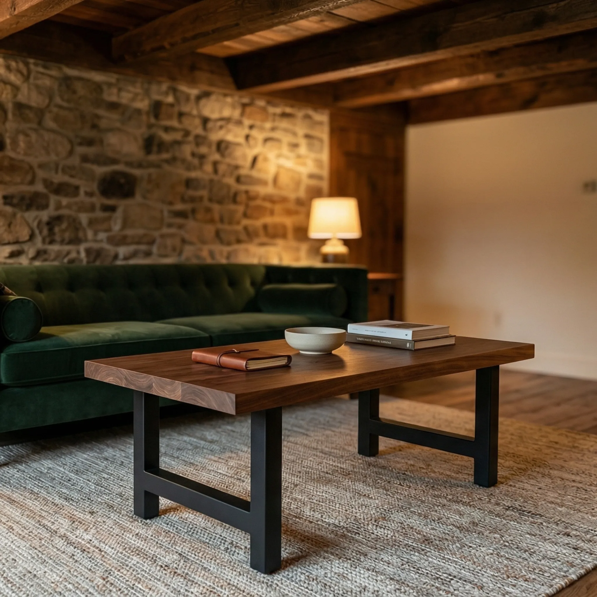 Round Solid Wood Coffee Table - view 6