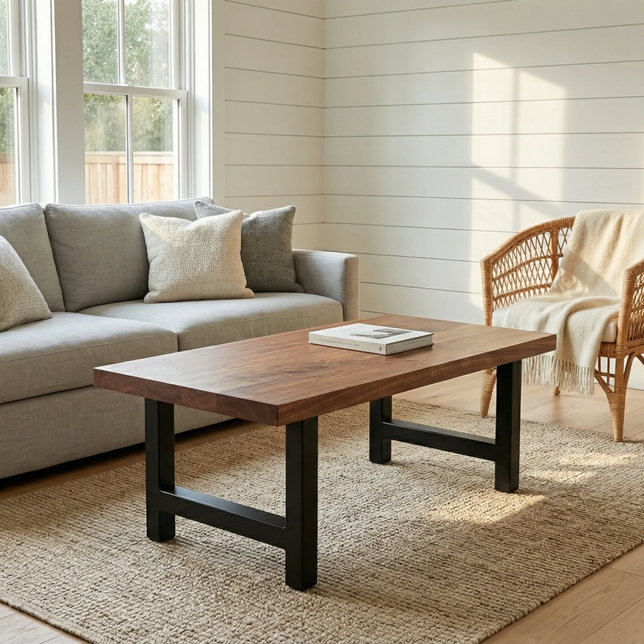 Round Solid Wood Coffee Table - view 7