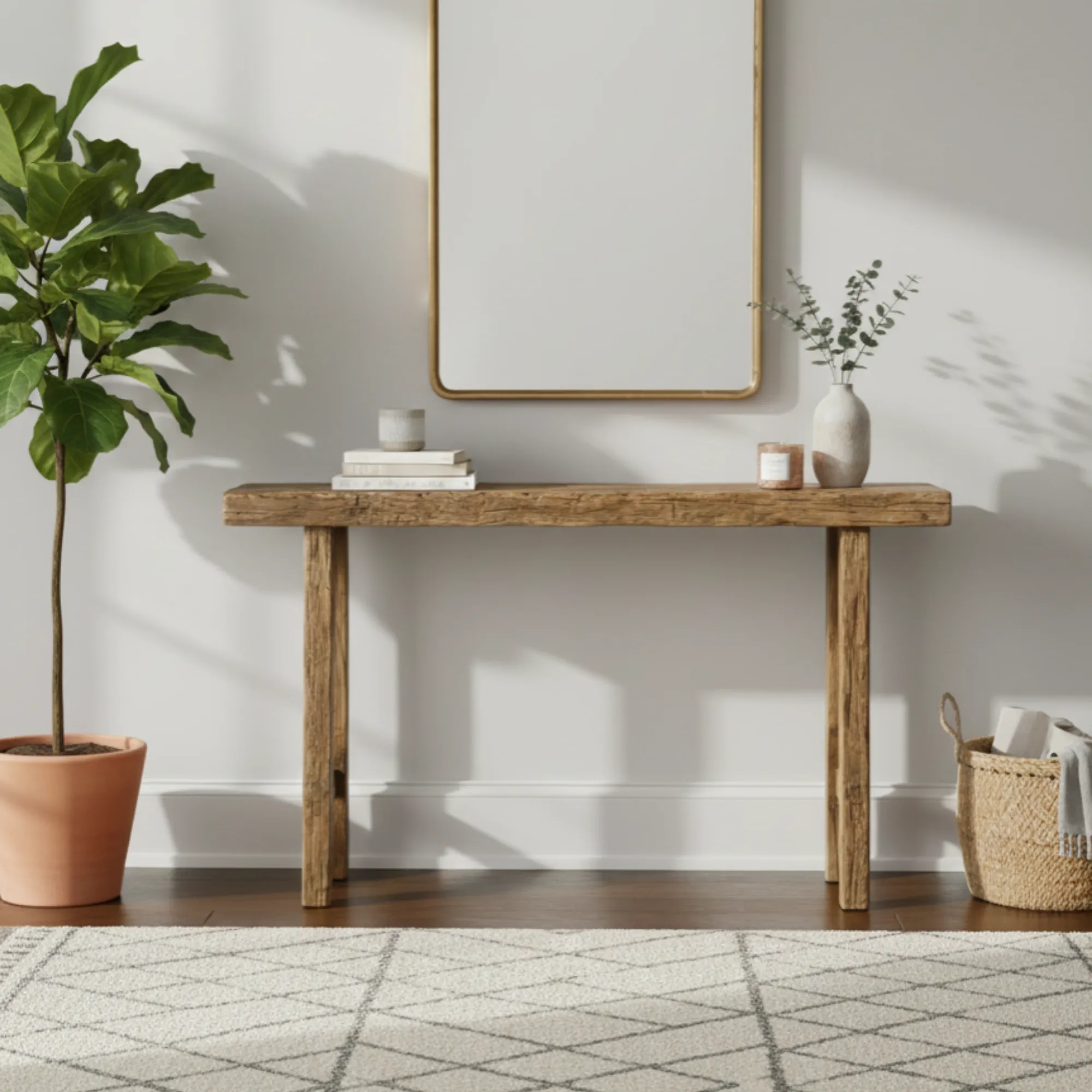 Live Edge Wood Entryway Console - view 6